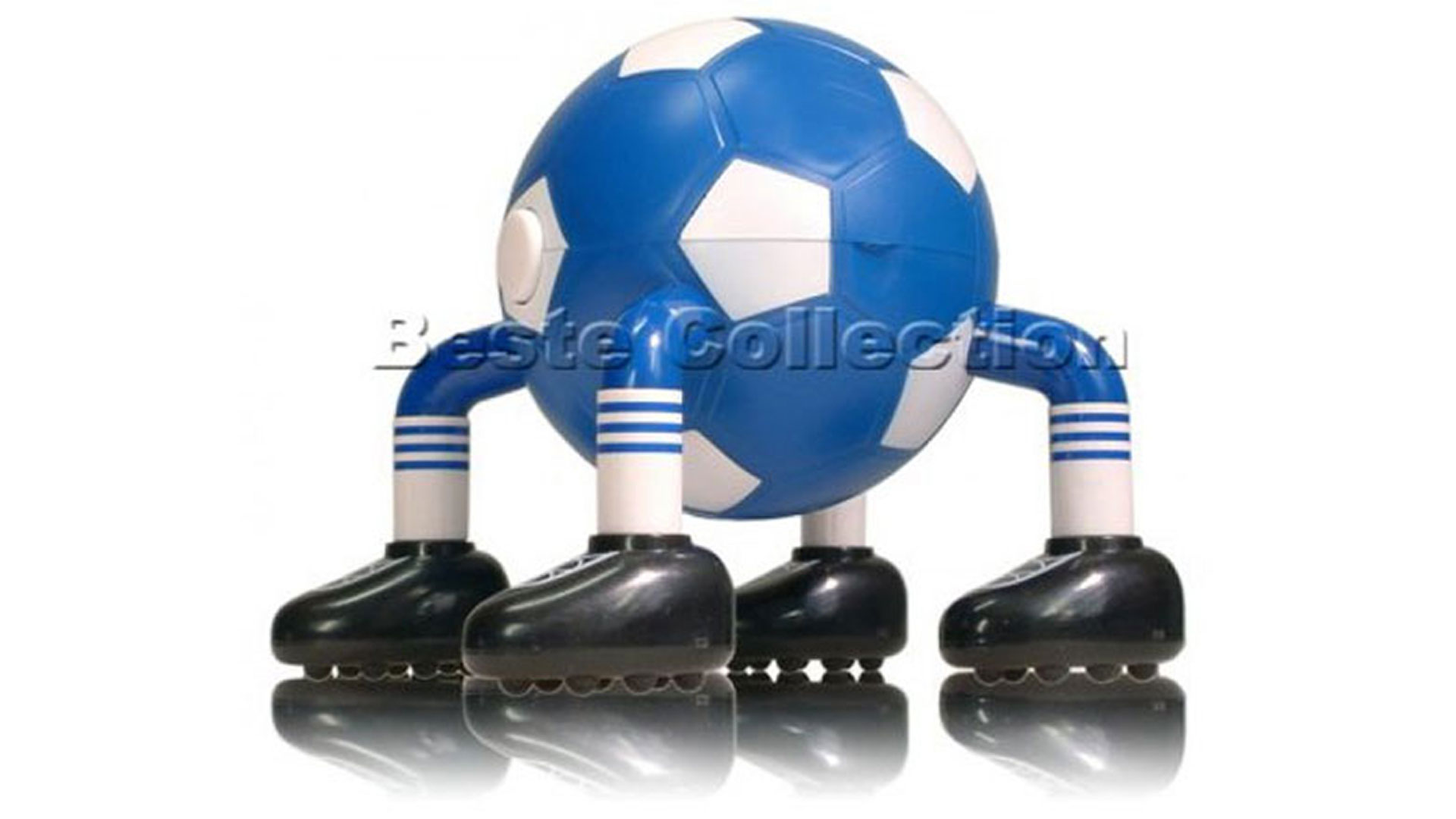 Massage Fussball Blau / Weiss