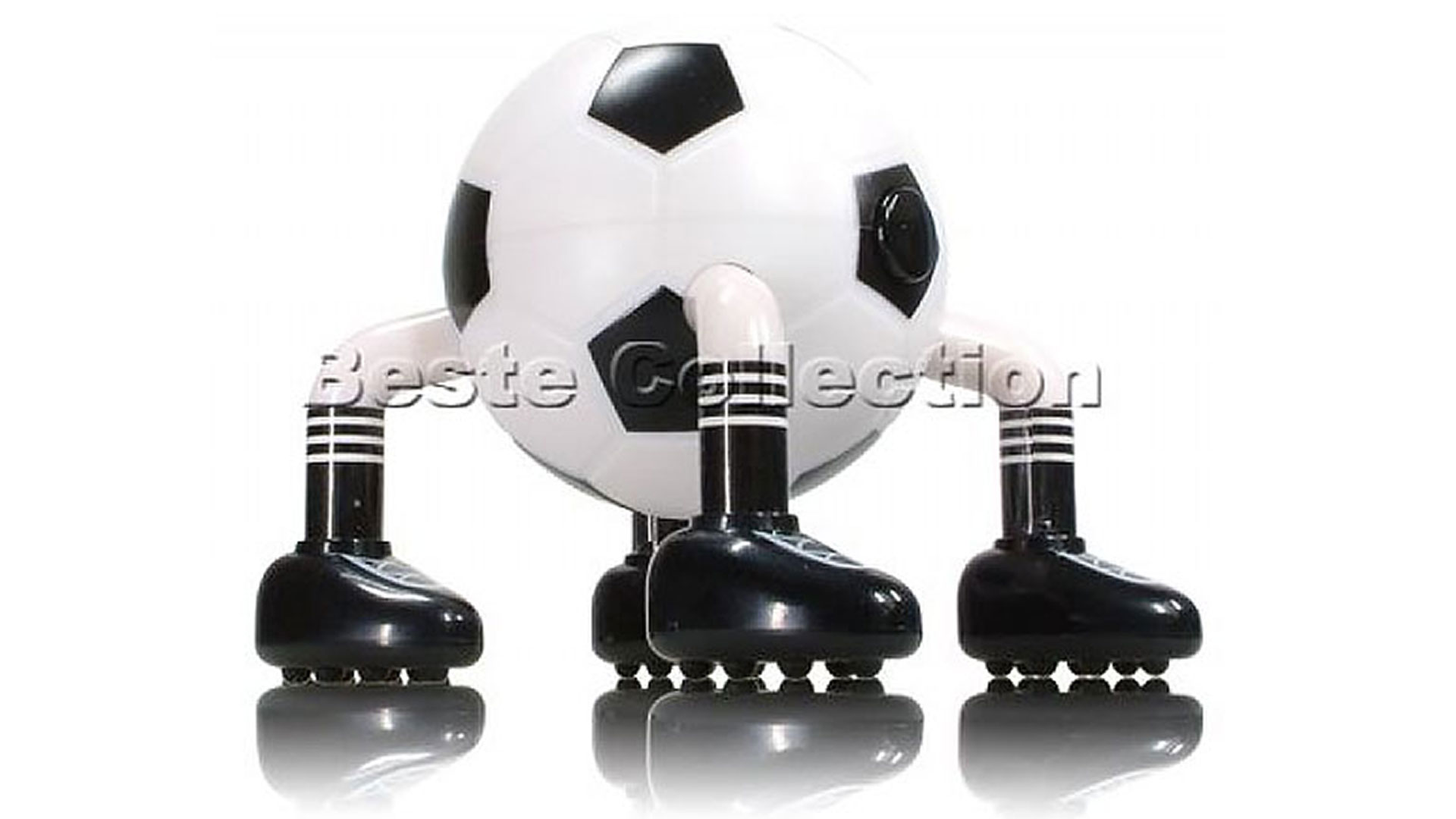 Massage Fussball Schwarz / Weiss